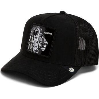 Čepice zaoblená černá snapback Black Out Lion Blackened Metallic Alpha The Farm Goorin Bros.
