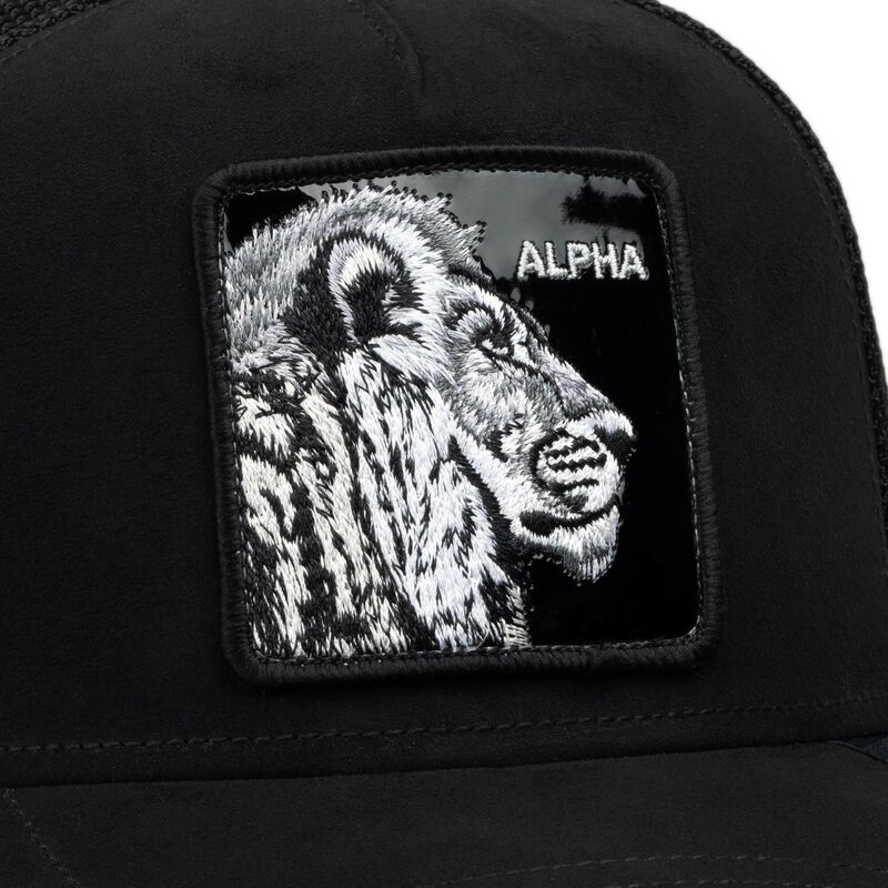 cepice-zaoblena-cerna-snapback-black-out-lion-blackened-metallic-alpha-the-farm-goorin-bros cepice-zaoblena-cerna-snapback-black-out-lion-blackened-metallic-alpha-the-farm-goorin-bros