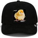 cepice-zaoblena-cerna-snapback-black-out-chick-blackened-metallic-hot-the-farm-goorin-bros