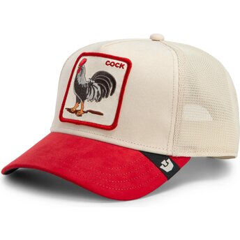 Čepice zaoblená červená snapback The Suede Rooster Microsuede Cock The Farm Goorin Bros.