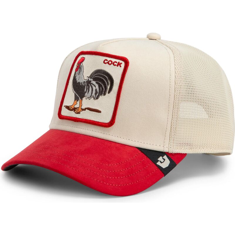 cepice-zaoblena-cervena-snapback-the-suede-rooster-microsuede-cock-the-farm-goorin-bros