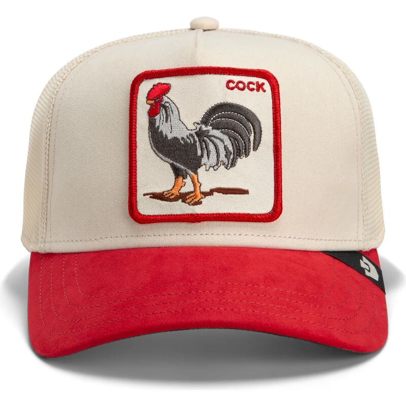 cepice-zaoblena-cervena-snapback-the-suede-rooster-microsuede-cock-the-farm-goorin-bros