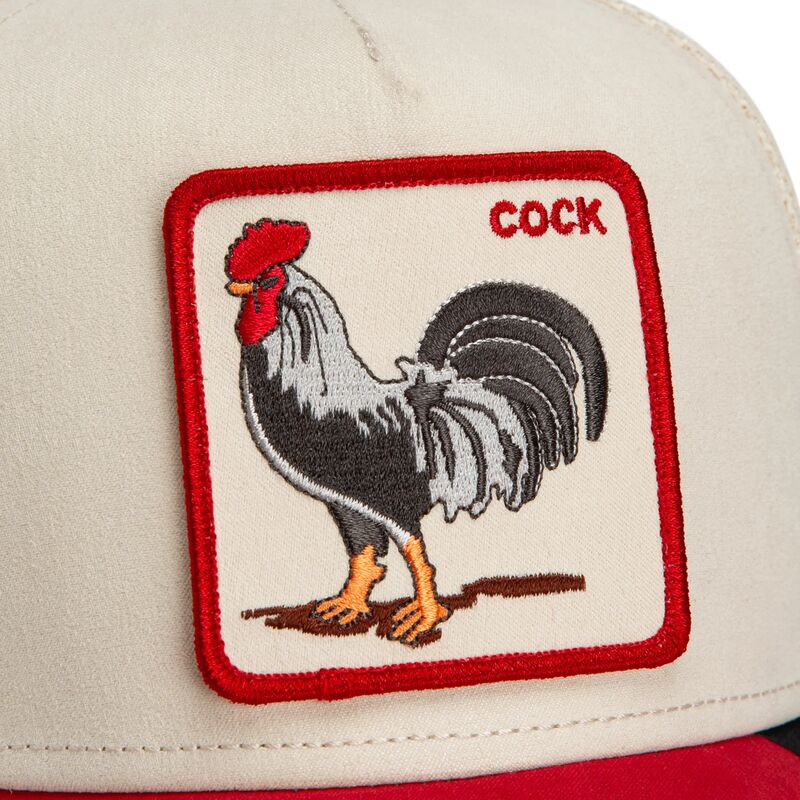 cepice-zaoblena-cervena-snapback-the-suede-rooster-microsuede-cock-the-farm-goorin-bros
