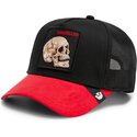 cepice-zaoblena-cerna-snapback-cancelled-skull-microsuede-the-farm-goorin-bros