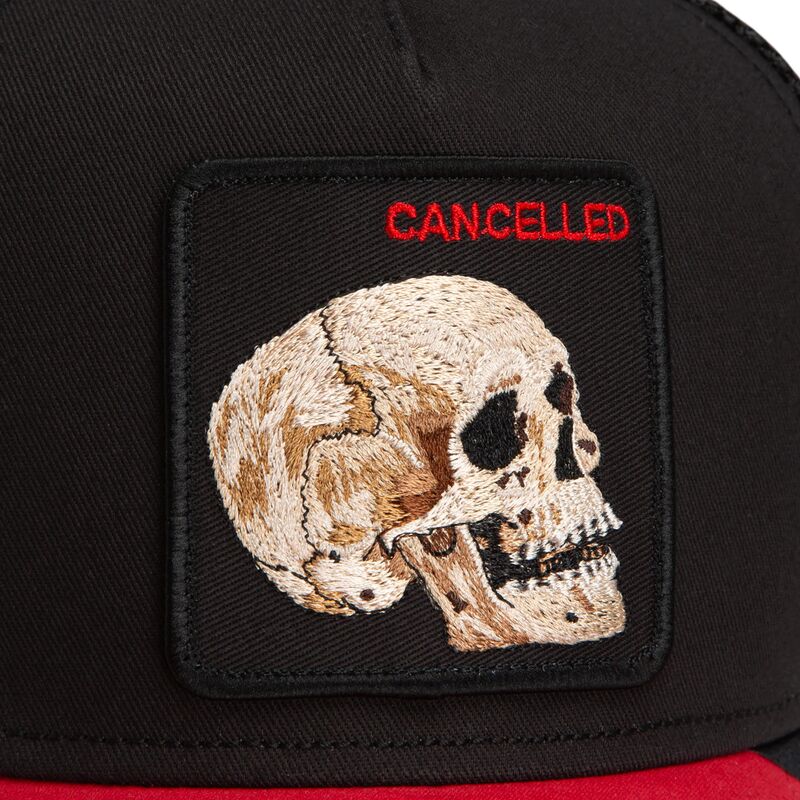 cepice-zaoblena-cerna-snapback-cancelled-skull-microsuede-the-farm-goorin-bros cepice-zaoblena-cerna-snapback-cancelled-skull-microsuede-the-farm-goorin-bros
