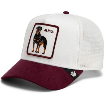 Čepice zaoblená bílá snapback Suede Alpha Microsuede The Farm Goorin Bros.