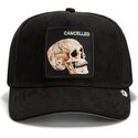 cepice-zaoblena-cerna-snapback-suede-cancelled-skull-microsuede-the-farm-goorin-bros