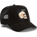 cepice-zaoblena-cerna-snapback-suede-cancelled-skull-microsuede-the-farm-goorin-bros