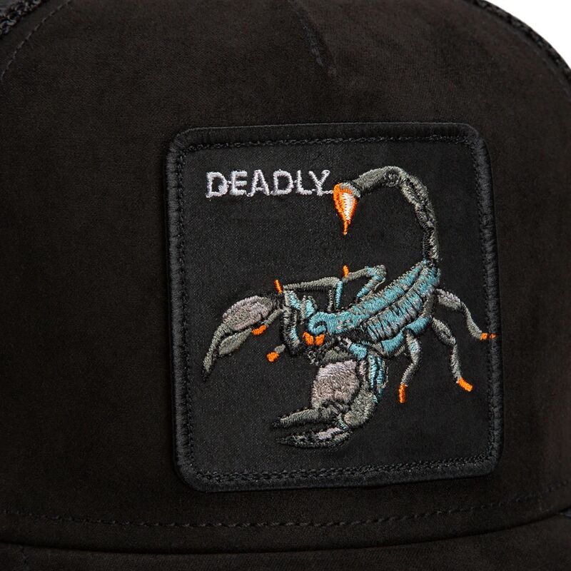 cepice-zaoblena-cerna-snapback-suede-scorpion-microsuede-the-farm-goorin-bros