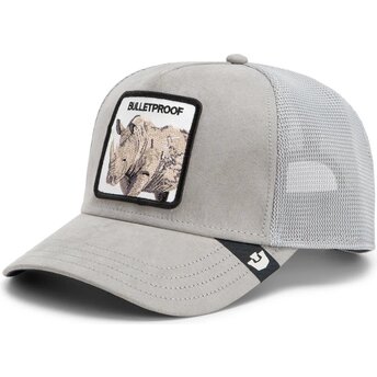 Čepice zaoblená šedá snapback Suede Rhino Microsuede Bulletproof The Farm Goorin Bros.