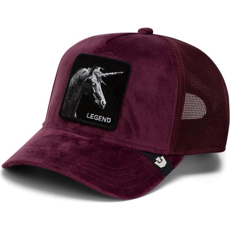 cepice-zaoblena-cervena-snapback-velour-legend-the-farm-goorin-bros cepice-zaoblena-cervena-snapback-velour-legend-the-farm-goorin-bros