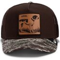 cepice-zaoblena-hneda-snapback-engraved-dog-camo-glitch-the-farm-goorin-bros