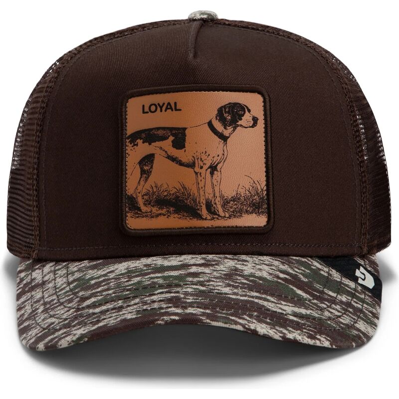 cepice-zaoblena-hneda-snapback-engraved-dog-camo-glitch-the-farm-goorin-bros