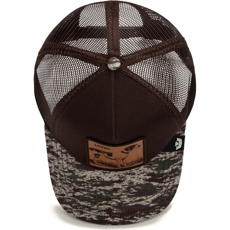 cepice-zaoblena-hneda-snapback-engraved-dog-camo-glitch-the-farm-goorin-bros