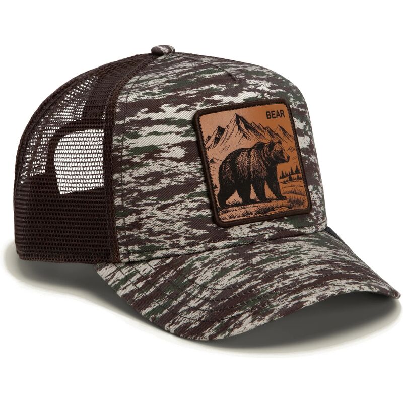 cepice-zaoblena-maskacova-snapback-engraved-bear-camo-glitch-the-farm-goorin-bros