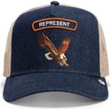 cepice-zaoblena-namornicka-modra-snapback-represent-rocker-denim-after-dark-the-farm-goorin-bros