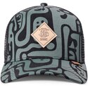 cepice-zaoblena-zelena-snapback-hft-denim-oracle-djinns