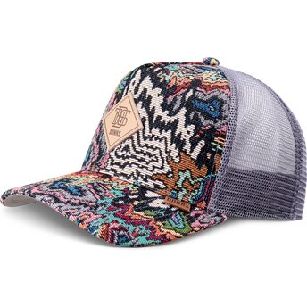 Čepice zaoblená vícebarevná snapback HFT Color Explo Djinns