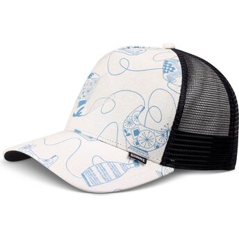 Čepice zaoblená bílá snapback HFT Bottles Djinns