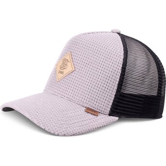 Čepice zaoblená šedá snapback HFT Knitted Fab Djinns