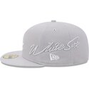 cepice-rovna-seda-prilehava-59fifty-side-script-chicago-white-sox-mlb-new-era