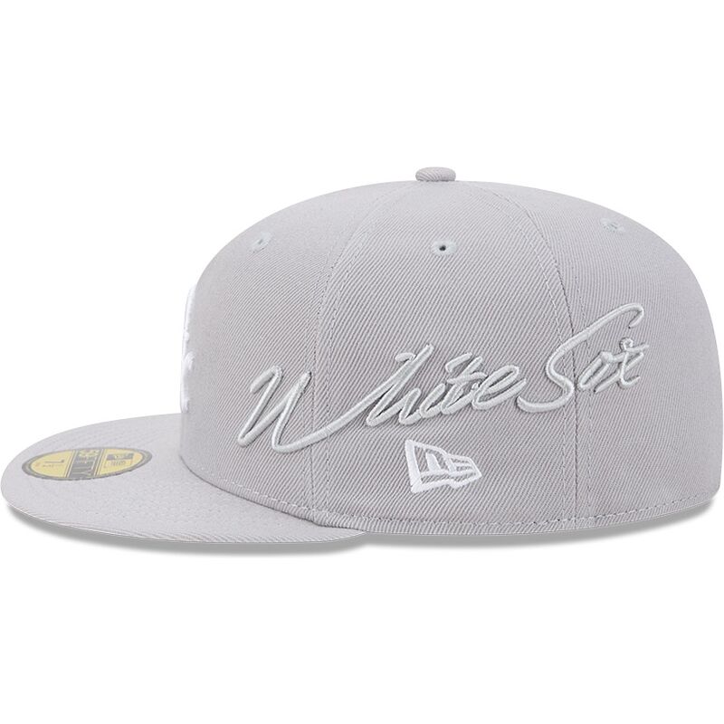 cepice-rovna-seda-prilehava-59fifty-side-script-chicago-white-sox-mlb-new-era
