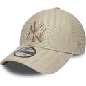 cepice-zaoblena-bezova-nastavitelny-9forty-pu-weave-new-york-yankees-mlb-new-era