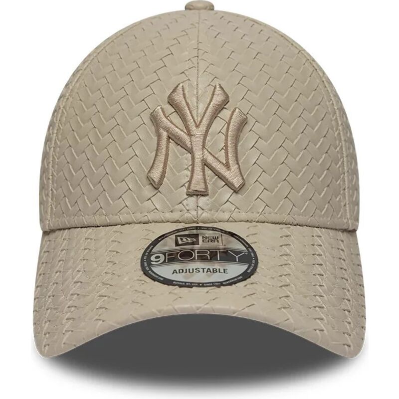 cepice-zaoblena-bezova-nastavitelny-9forty-pu-weave-new-york-yankees-mlb-new-era