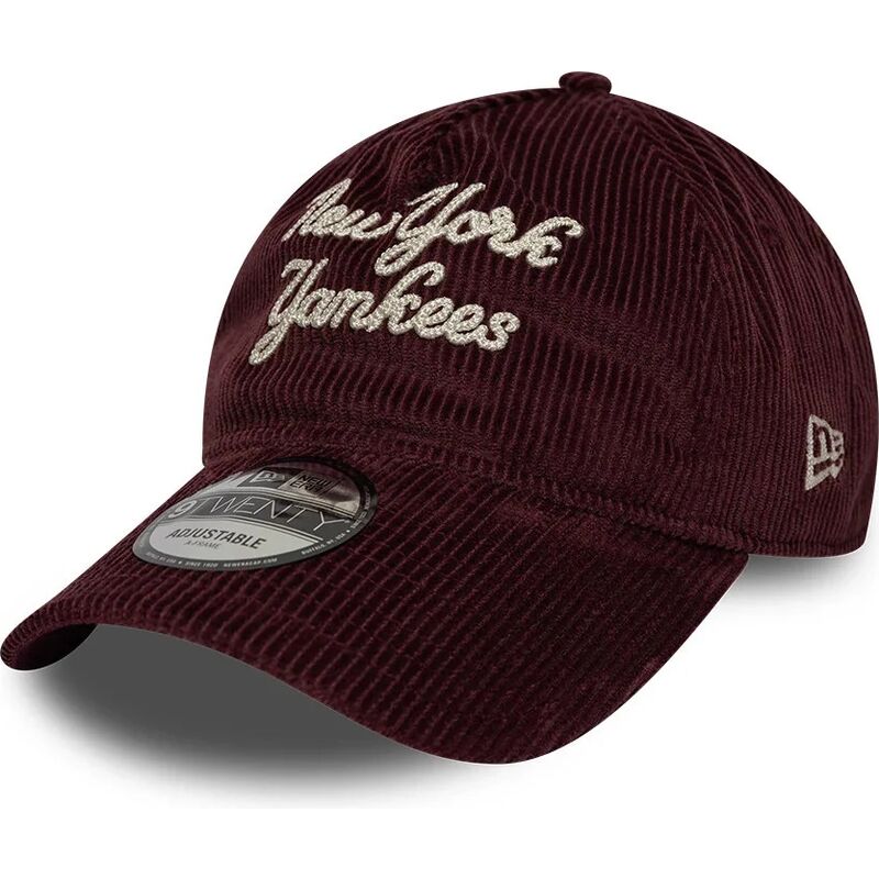 cepice-zaoblena-cervena-nastavitelny-9twenty-a-frame-cord-script-new-york-yankees-mlb-new-era