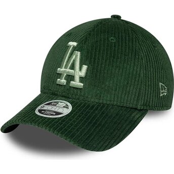 Čepice zaoblená zelená snapback 9FORTY M-Crown Chunky Cord Los Angeles Dodgers MLB New Era