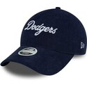 cepice-zaoblena-namornicka-modra-nastavitelny-9twenty-cord-script-los-angeles-dodgers-mlb-new-era