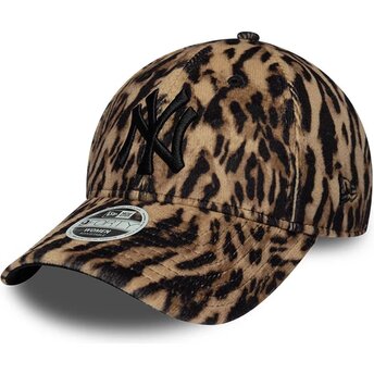 Čepice zaoblená leopardí nastavitelný 9FORTY Ocelot Print New York Yankees MLB New Era