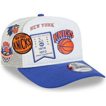 Čepice zaoblená bílá snapback Hardwood Classics 9FIFTY A Frame Precurved New York Knicks NBA New Era