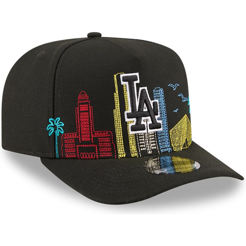 cepice-zaoblena-cerna-snapback-9fifty-a-frame-precurved-skyline-los-angeles-dodgers-mlb-new-era