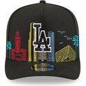 cepice-zaoblena-cerna-snapback-9fifty-a-frame-precurved-skyline-los-angeles-dodgers-mlb-new-era
