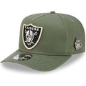 cepice-zaoblena-zelena-snapback-9fifty-a-frame-precurved-side-pin-las-vegas-raiders-nfl-new-era