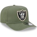 cepice-zaoblena-zelena-snapback-9fifty-a-frame-precurved-side-pin-las-vegas-raiders-nfl-new-era