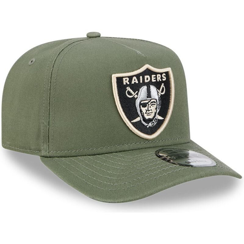 cepice-zaoblena-zelena-snapback-9fifty-a-frame-precurved-side-pin-las-vegas-raiders-nfl-new-era
