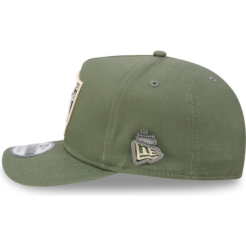 cepice-zaoblena-zelena-snapback-9fifty-a-frame-precurved-side-pin-las-vegas-raiders-nfl-new-era