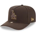 cepice-zaoblena-hneda-snapback-9fifty-a-frame-precurved-visor-pin-los-angeles-dodgers-mlb-new-era