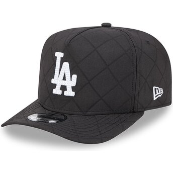 Čepice zaoblená černá snapback 9FIFTY A Frame Precurved Checkered Los Angeles Dodgers MLB New Era