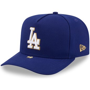 Čepice zaoblená modrá snapback 9FIFTY A Frame Precurved Visor Pin Los Angeles Dodgers MLB New Era