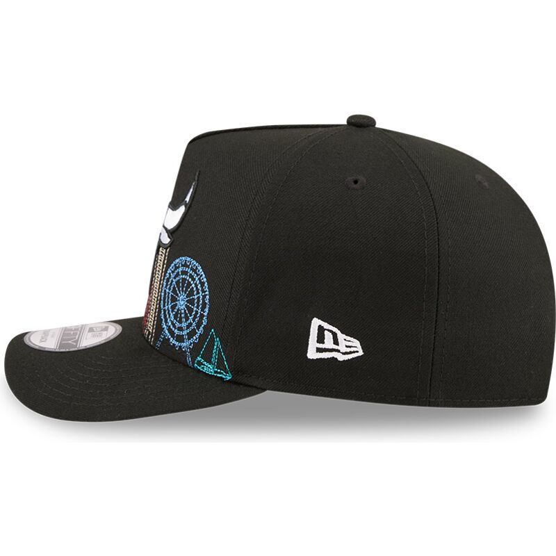 cepice-zaoblena-cerna-snapback-9fifty-a-frame-precurved-skyline-chicago-bulls-nba-new-era