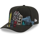 cepice-zaoblena-cerna-snapback-9fifty-a-frame-precurved-skyline-new-york-yankees-mlb-new-era
