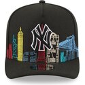 cepice-zaoblena-cerna-snapback-9fifty-a-frame-precurved-skyline-new-york-yankees-mlb-new-era