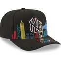 cepice-zaoblena-cerna-snapback-9fifty-a-frame-precurved-skyline-new-york-yankees-mlb-new-era