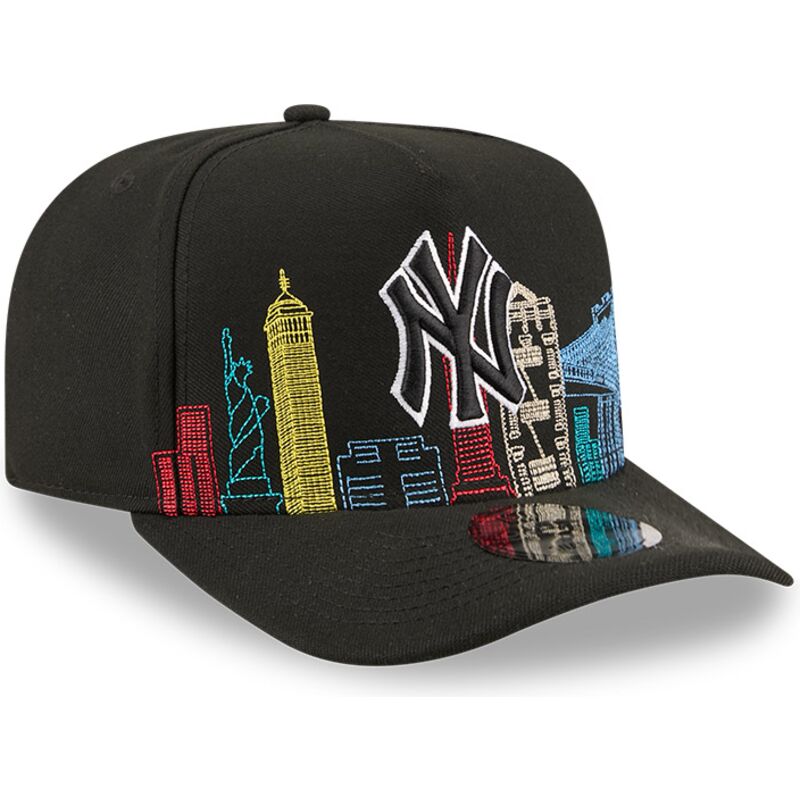 cepice-zaoblena-cerna-snapback-9fifty-a-frame-precurved-skyline-new-york-yankees-mlb-new-era