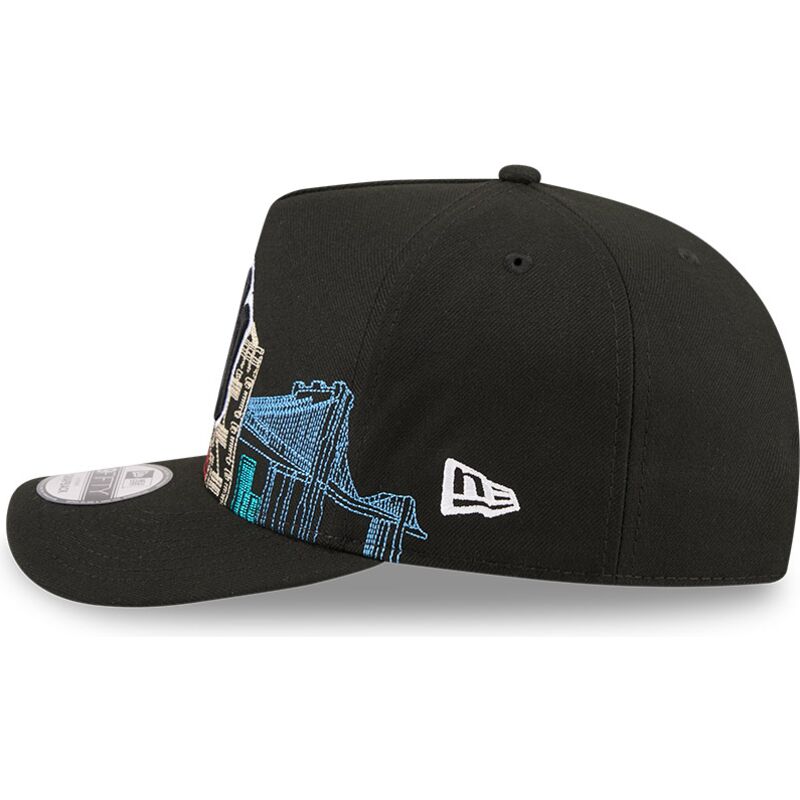 cepice-zaoblena-cerna-snapback-9fifty-a-frame-precurved-skyline-new-york-yankees-mlb-new-era