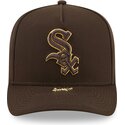 cepice-zaoblena-hneda-snapback-9fifty-a-frame-precurved-visor-pin-chicago-white-sox-mlb-new-era
