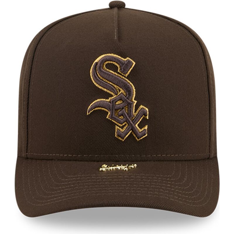 cepice-zaoblena-hneda-snapback-9fifty-a-frame-precurved-visor-pin-chicago-white-sox-mlb-new-era cepice-zaoblena-hneda-snapback-9fifty-a-frame-precurved-visor-pin-chicago-white-sox-mlb-new-era